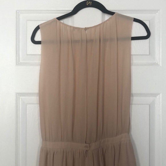 WILFRED FOR ARITZIA NUDE 100% SILK DRESS 6 - Picture 9 of 12